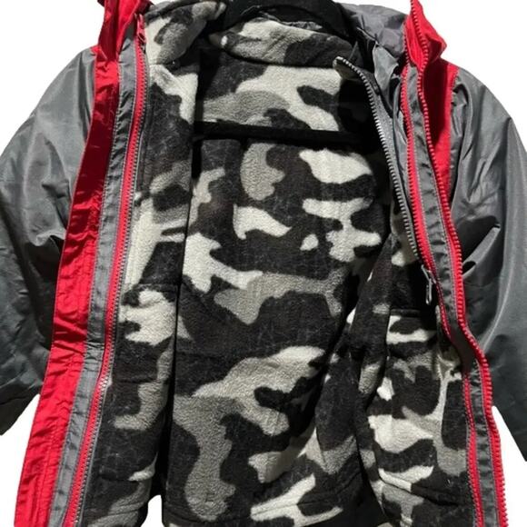 Eddie Bauer Boy's Jacket 3 in 1 Systems Chili Pepper Red Large NWT - Picture 6 of 6